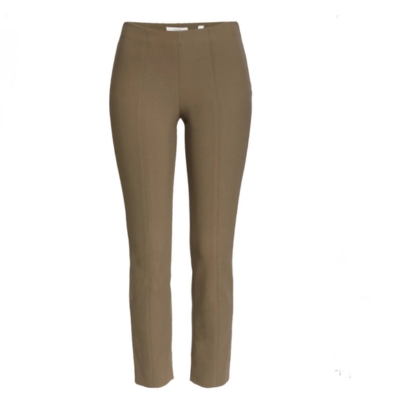 Taupe Vince Flat Front Skinny Split Ankle Trousers - Picture 2 of 11
